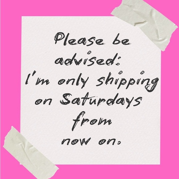 Pink Shipping Advisory Sign - Picture 1 of 1